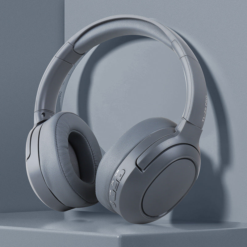 NNEDSZ Gray TL-29 PRO Wireless & Wired Over-Ear Bluetooth Headphones - Comfortable and Versatile
